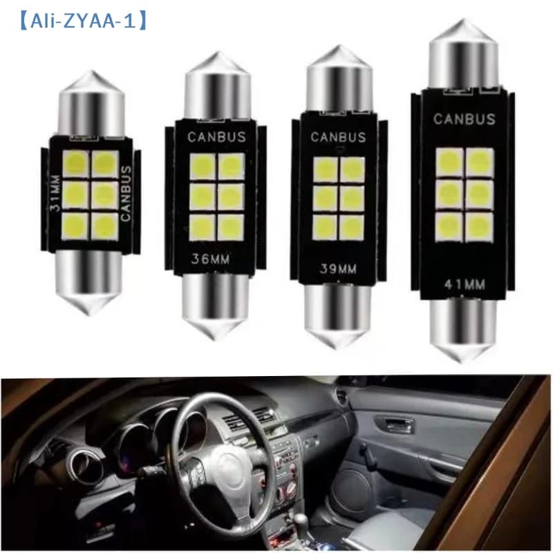 【ZYAA-1】Luce LED per Targa Auto 31mm 36mm 39mm 41mm CSP 3030 Lampada di Segnalazione Canbus Lampadina per Illuminazione Targa