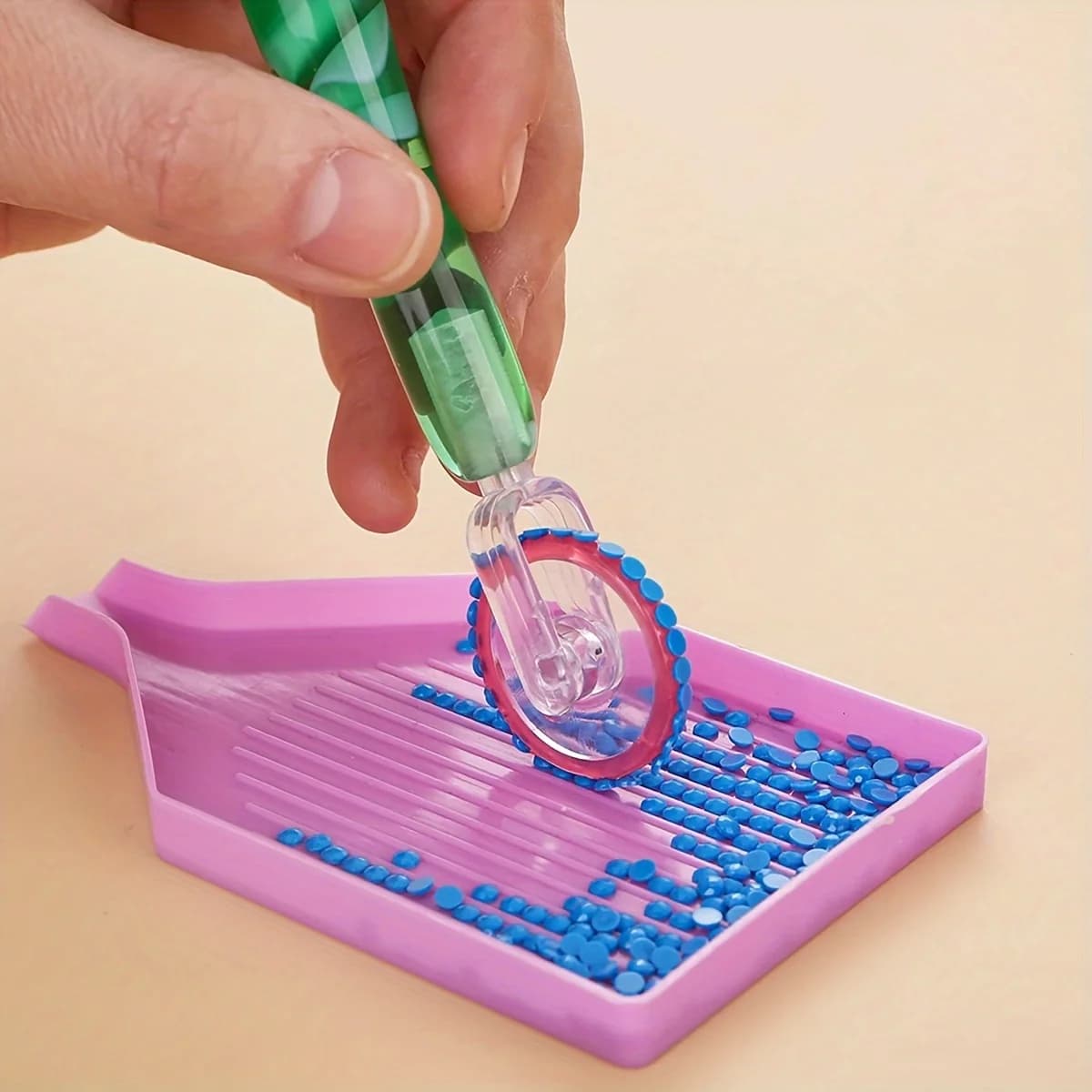 7 pz/set Pittura Diamante Trapano Penna Rullo Rotella di Scorrimento Testa E Colla Cera Diamante Ricamo Punto Croce Accessori