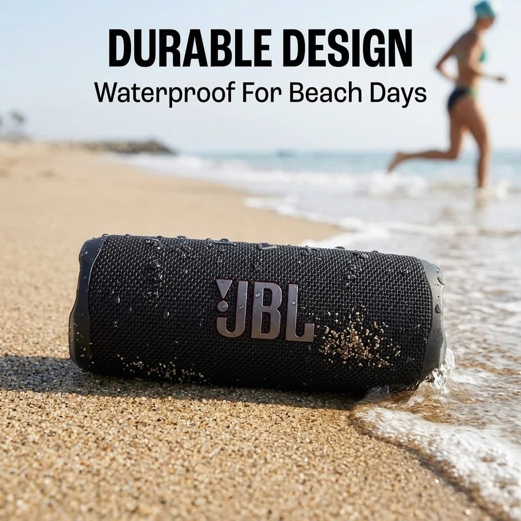 JBL Flip 7 Bluetooth Speaker, IP68 Waterproof Dustproof, AI Sound Boost Deep Bass, 16H Playtime