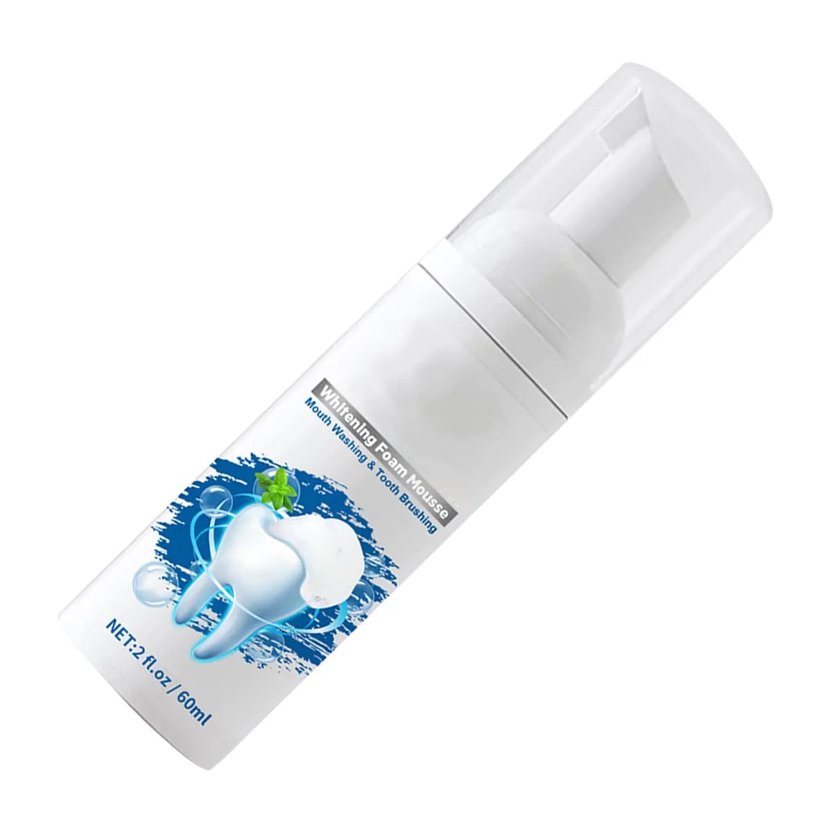 Dentifricio in Mousse Whitening 60ml, Efficace Cleaning, Simple Design, Practical to Transport, Oral Hygiene Foam