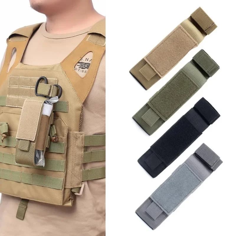 EDC Kit di attrezzi per borsa portatile tattica di pronto soccorso Kit di attrezzi per torcia in nylon verde Copertura di stoccaggio Borse per laccio emostatico per escursionismo sportivo all'aria aperta