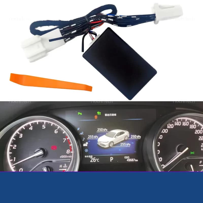 For Toyota RAV4 Wildlande Camry Corolla 2019-2024 TPMS Digital Tire LCD Display Automatic Security Alarms Tyre Pressure Monitoring System