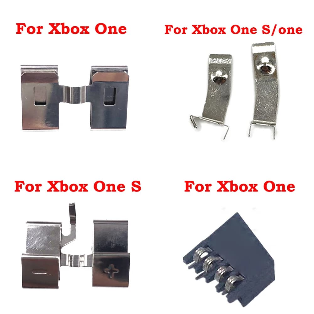 Parte della clip di contatto della batteria di ricambio Molla del supporto della batteria per Xbox One S per controller Xbox Series XS