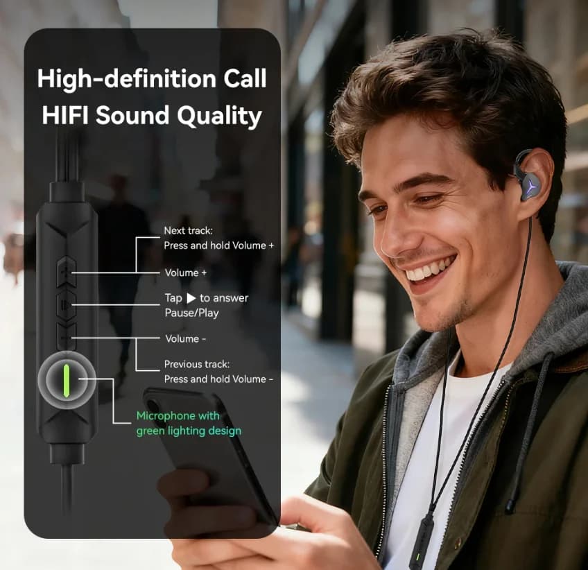 KBEAR Venus DD Auricolari In-Ear HIFI Cuffie Monitor Gaming con Illuminazione LED Design Accattivante Cablati