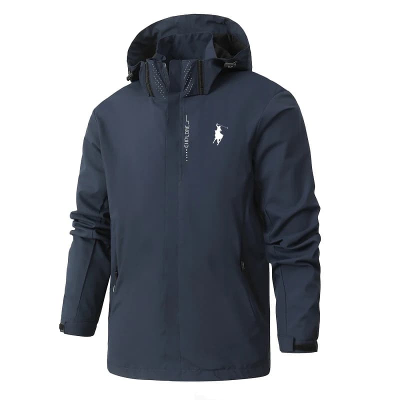 Giacca Sportiva da Uomo Primavera 2026 Nuova Collezione, Casual, Comoda, alla Moda, Stampata, Multifunzionale, Antivento, con Cappuccio e Cerniera