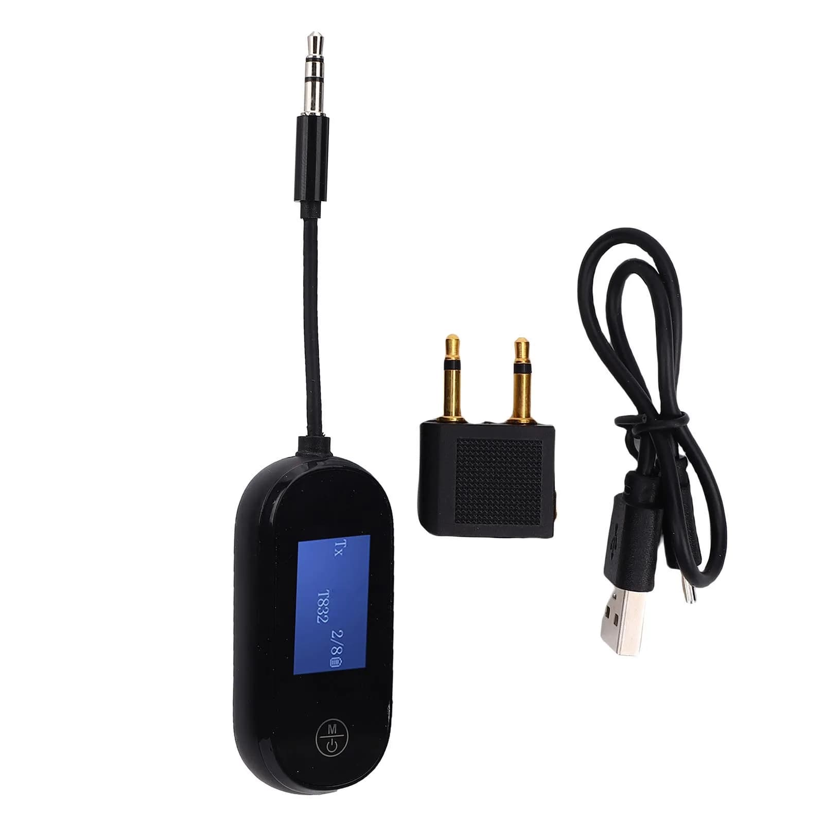 Trasmettitore e Ricevitore Bluetooth 5.3 con Audio HiFi, Trasmettitore Wireless con Adattatore per Aereo per Casa, Viaggi e Palestra