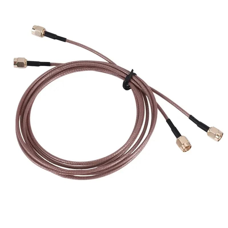 Cavo Coassiale RF di Prolunga per Antenna WiFi, 2 Pezzi, RG316, da SMA Maschio a SMA Maschio, Adattatore Jumper (100 cm)