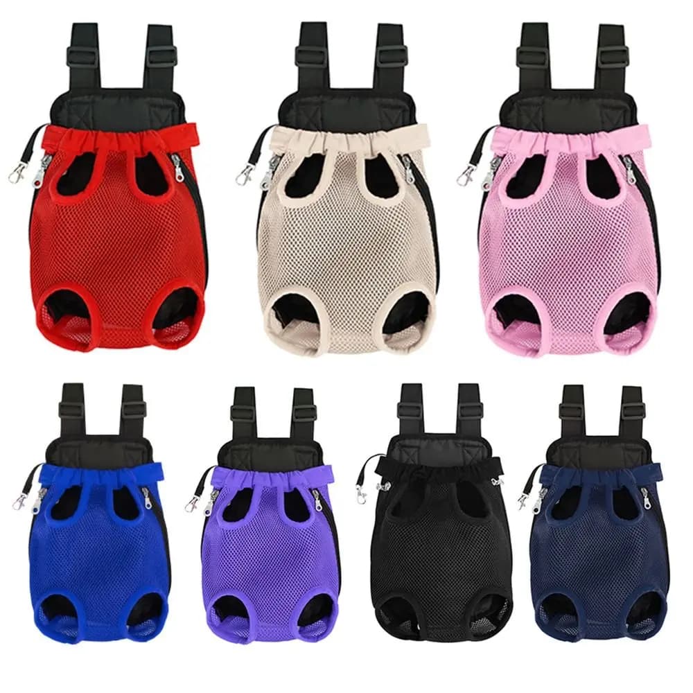 Zaino Trasportino per Animali Domestici con Design a Rete, Cinghie Regolabili, Comodo Zaino per Gatti, Leggero, Resistente, Traspirante per Esterni