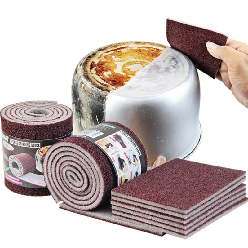 Magic sponge for motorcycle parts and kitchen: cleaning sponge for heavy loads