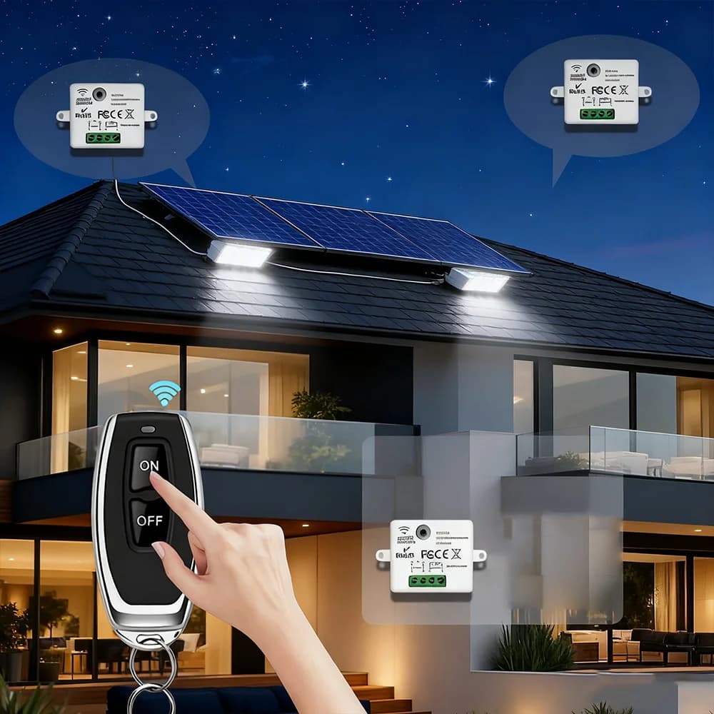 RF433 wireless remote control wall switch module 110V 220V 10A miniature magnetic control relay household lamp fan LED TV