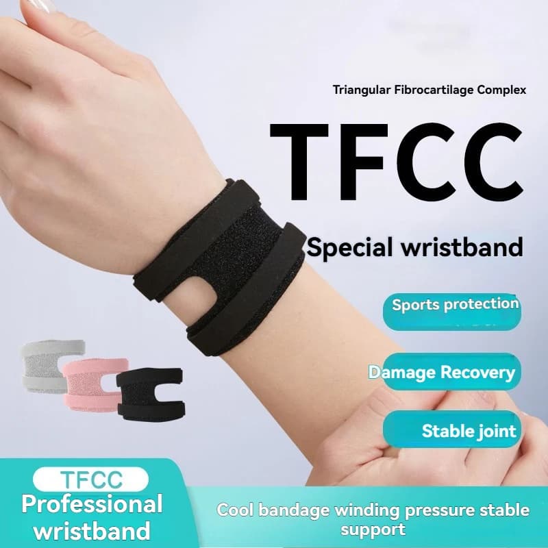 Cinturino di compressione da polso per tutore da polso regolabile per adulti Guardie sportive Fascia da polso per fitness, tendinite, artrite del tunnel carpale