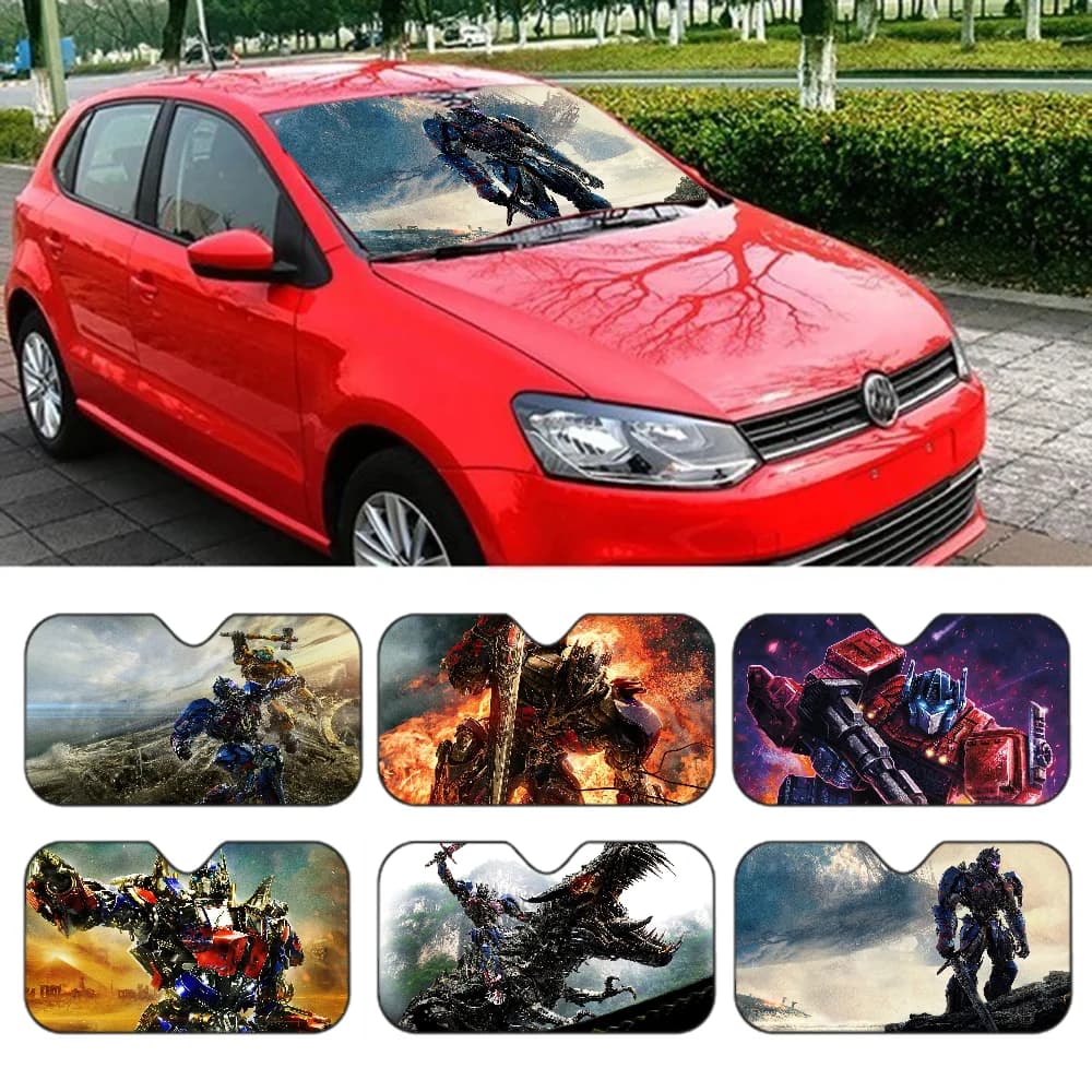 Film di fantascienza T-Transformers Parasole per auto Parabrezza Pieghevole Carino Divertente Parasole di Vincent Per Auto Camion SUV Blocchi