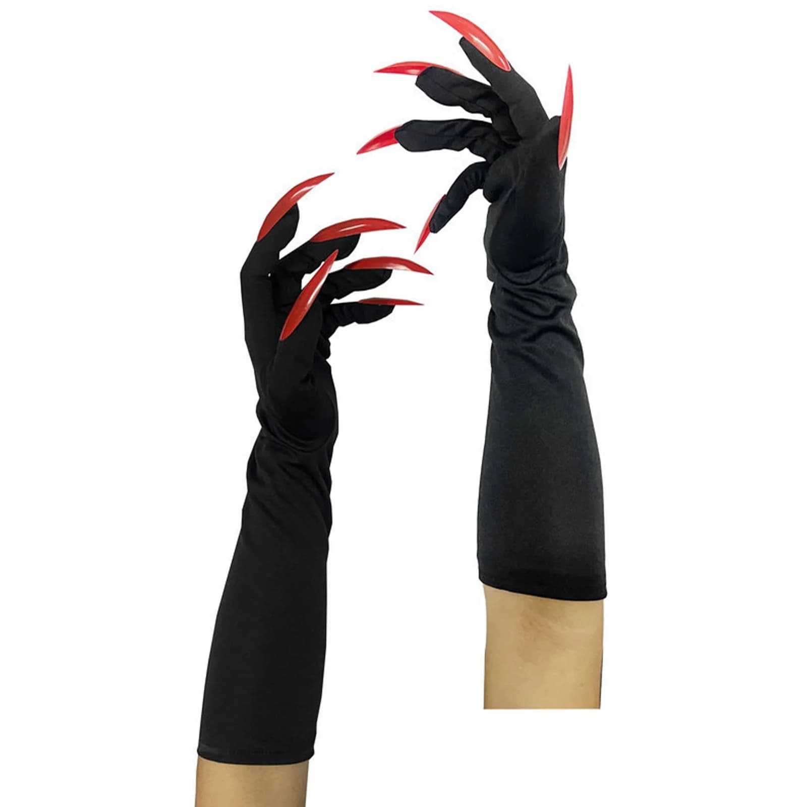 Guanti da fantasma di Halloween da donna Calze con teschio Guanti da uomo in lattice Guanti da scheletro di Halloween Cosplay Guanti lunghi con dita intere