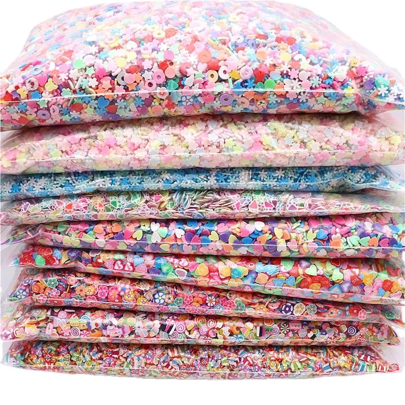 490g 3D Mixed Polymer Clay Slice Fake Sprinkes for Craft Making Jewelry Accessories DIY HandmadeNail Arts Decoration