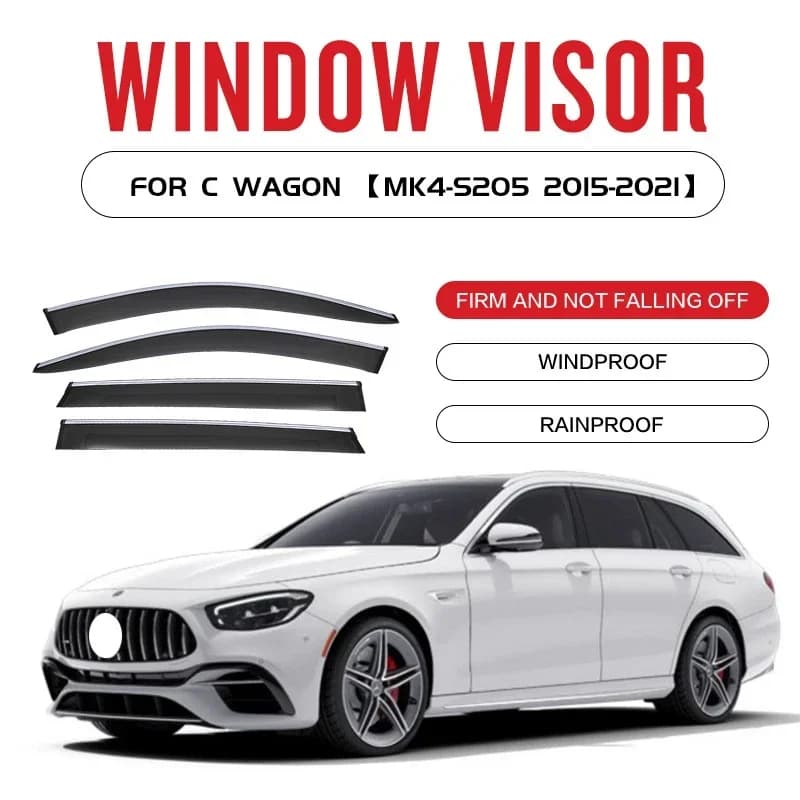 Misura per Benz classe C W203 W204 W205 S205 W206 C200 C260 C300 visiera per finestra tende da sole rifugi parasole parasole parapioggia