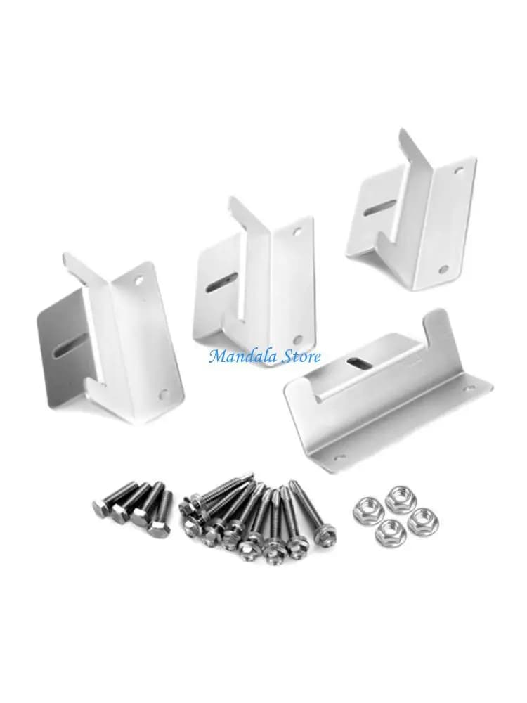 U2JC 4 Pcs Solar Panel Mounting Brackets with and Bolts Set Aluminium Alloy Z Brackets Roof Solar Panel Holder