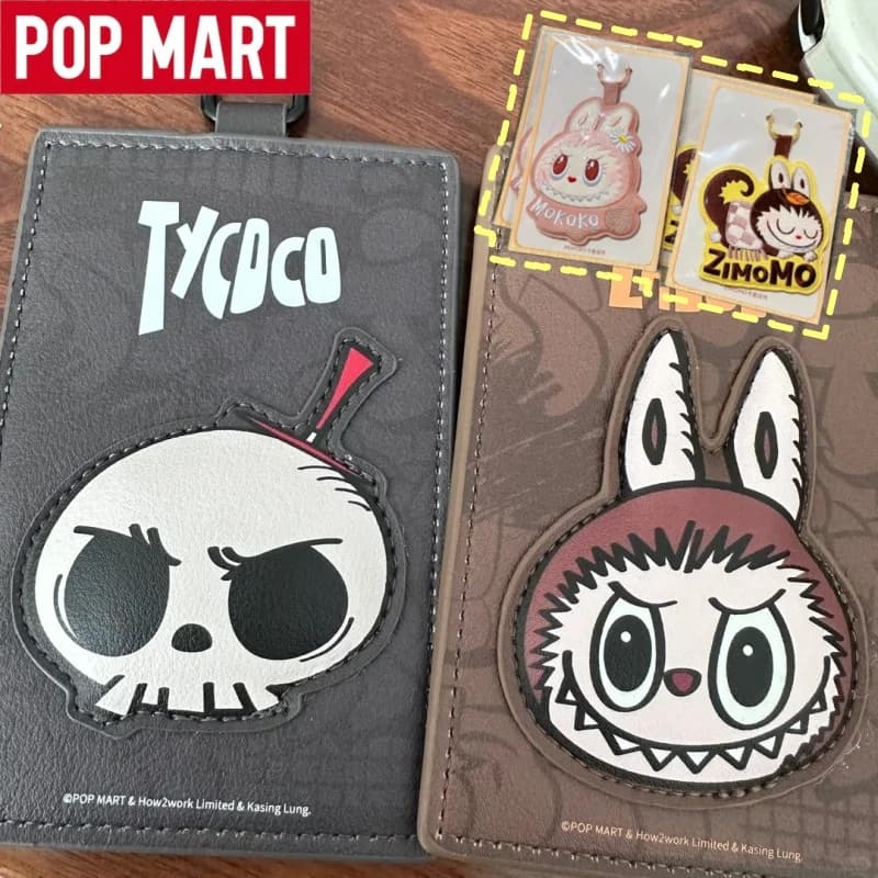POP MART THE MONSTERS Serie Porta Carte Blind Box LABUBU TYCOCO Mokoko Zimomo Anime Figure Mystery Box Regalo per Ragazze per Festival