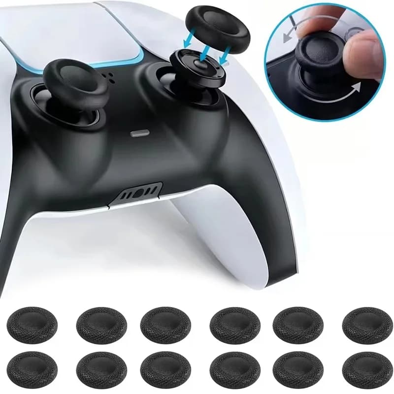 1-3 Pairs Replacement Thumbstick Caps For PS5/PS4 Controller Soft Silicone Anti-Slip Joystick Cover Gamepad Repair Accessories