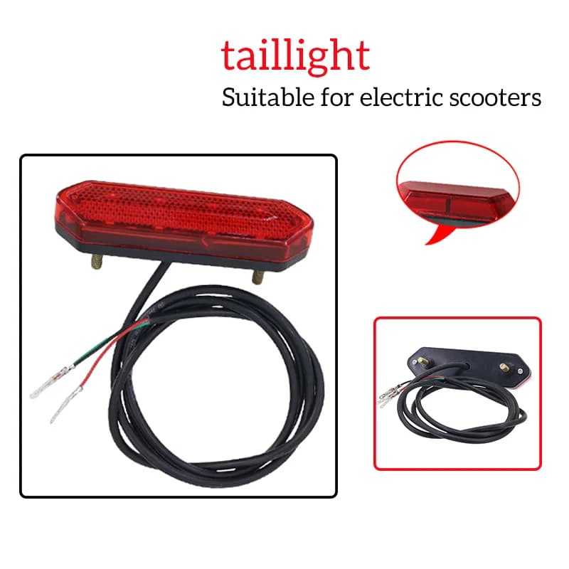 Fanale posteriore di sicurezza notturno con luce posteriore a LED 48V per accessori per scooter elettrici Citycoco