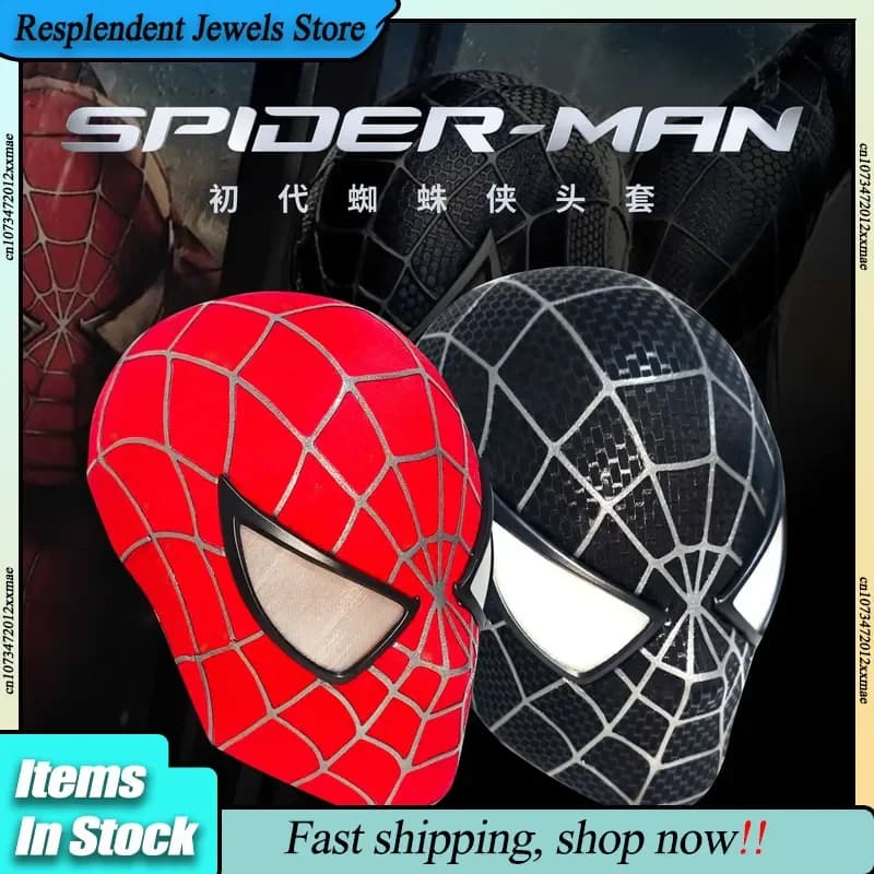New 3D Spider-Man Tobey Mask, Faceshell Spiderman with Stackable Lens, Replica Marvel 1:1, Cosplay Costume, Superhero Collection Model