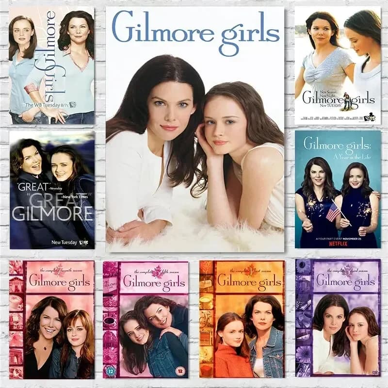 Canvas Painting Art Prints Wall Art Popular TV Series Gilmore Girls Character Poster for Room Bar Cafe Unique Home Decor Gift