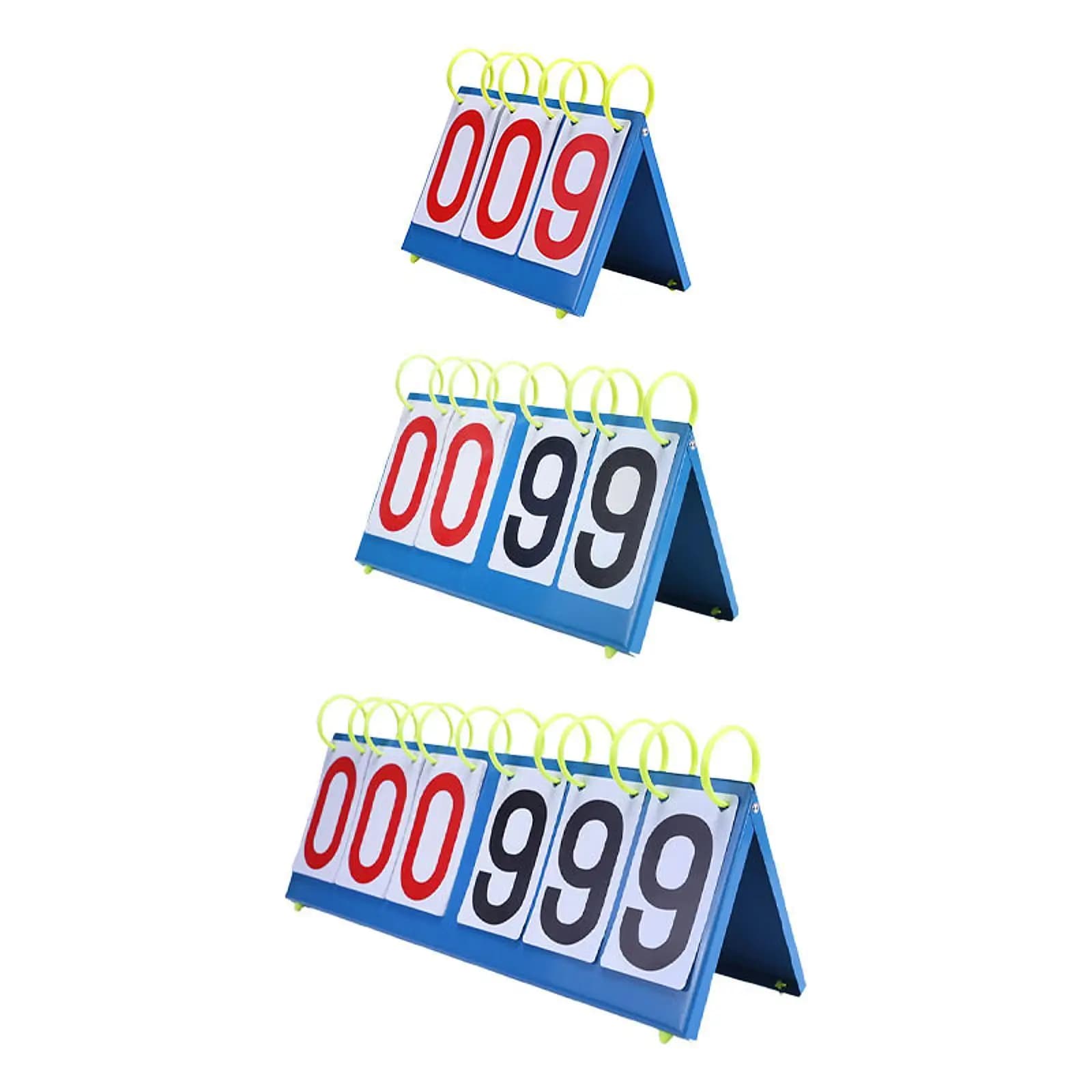 Multifunctional Sports Scoreboard Easy Read Manual Flip Card for Family Mini Party Games Indoor Outdoor