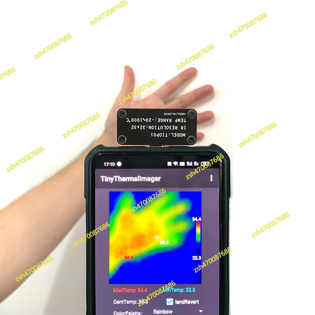 Mini termocamera a infrarossi Telefono Dispositivo di imaging a infrarossi esterno Interfaccia di tipo C Termocamera per telefono Android