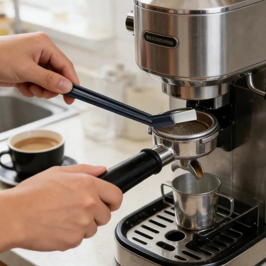 Coffee Machine Brush Cleaner Nylon Espresso Machine Brush Coffee Cleaning Tool