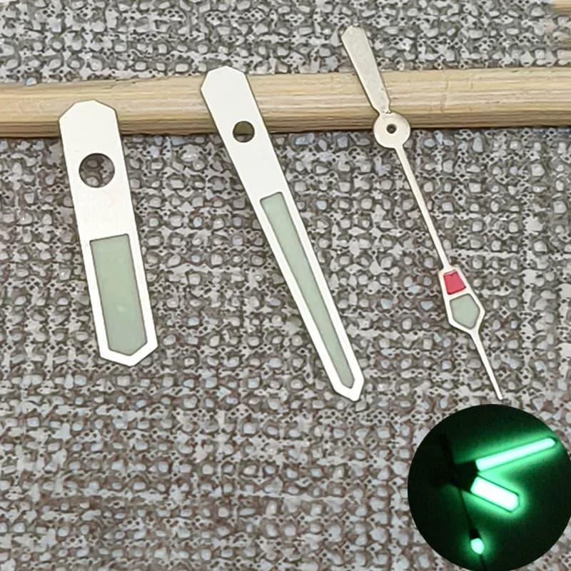 NH35 Watch Hands C3 Green Luminous NH36 Hands Fits for NH35 NH36 4R35 4R36 7S26 Movement Customized Men Watch Hands Parts