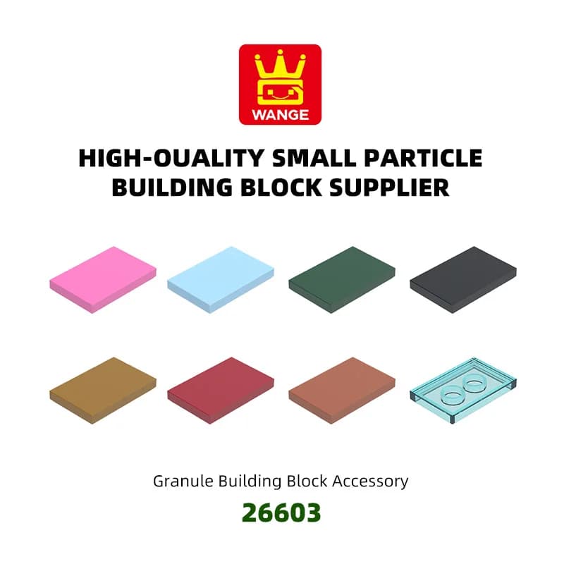 WANGE 26603 100g/140PCS Senza Foro Sottile Figura Mattoni Liscio 2x3 Punti Blocco Moc Colore Compatibile con Mattone FAI DA TE Tech aereo