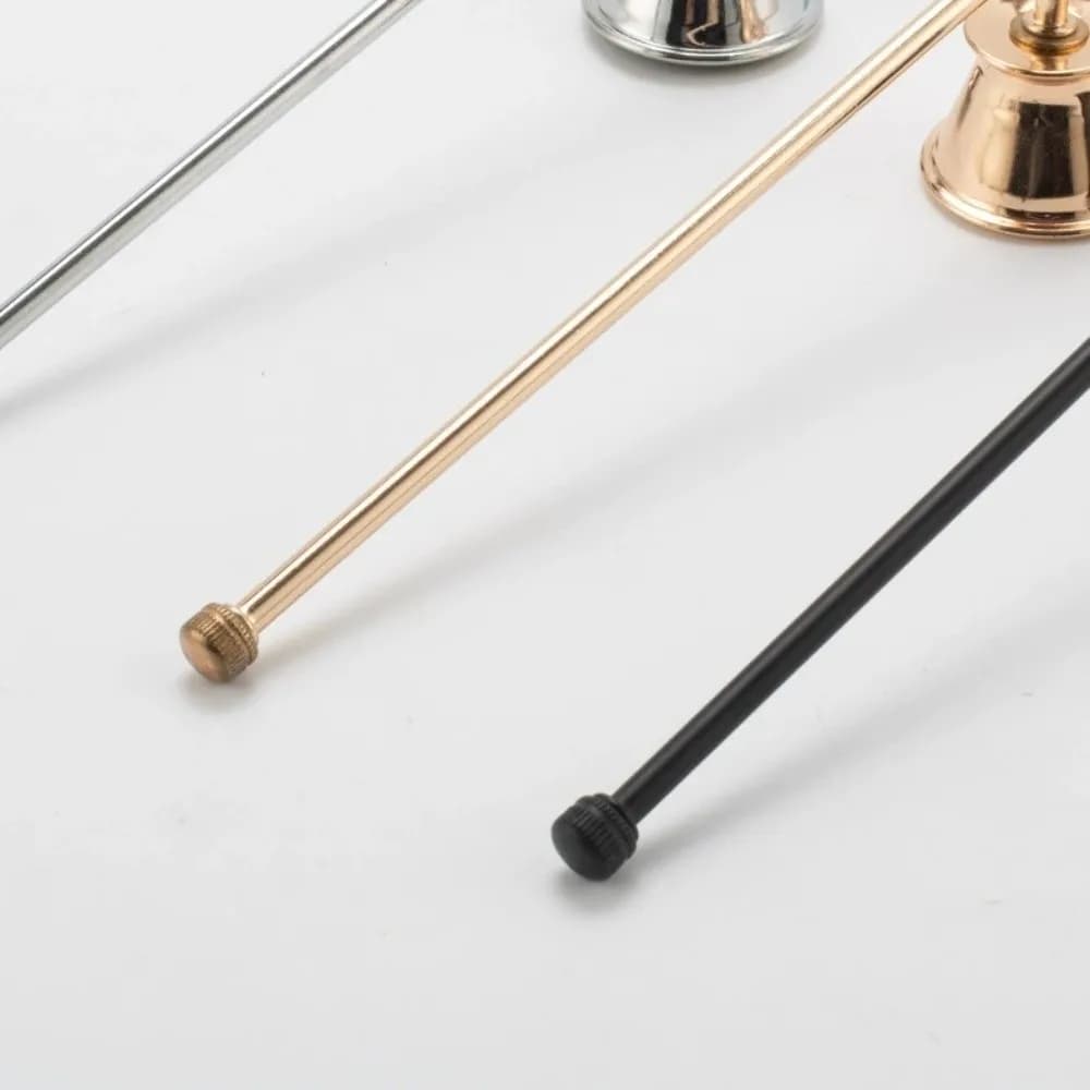 Vintage Bell Shaped Candle Wick Trimmer Long Handle Turn Off Extinguisher Candle Blower Wick Cover Home
