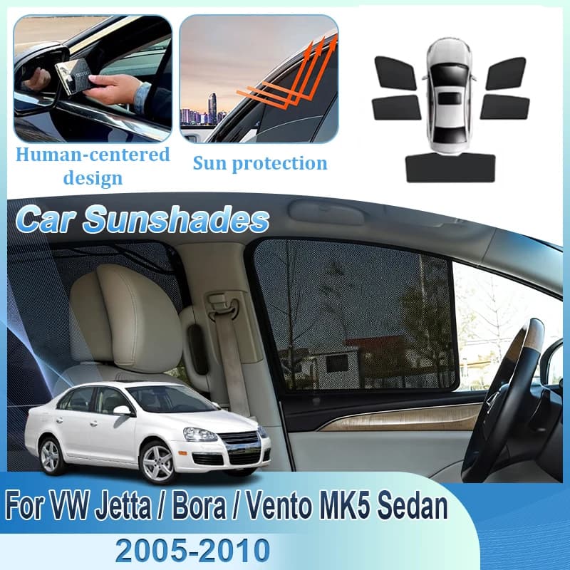 Accessori Auto per Volkswagen VW Jetta Bora Vento A5 MK5 Sedan 2005-2010 Tendine Parasole a Rete per Parabrezza