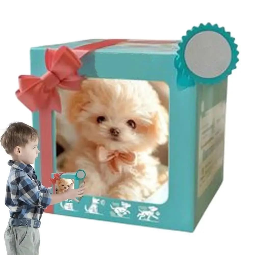 Animali di Peluche Realistici Cucciolo Robotico Interattivo Simulazione Cane Robot di Peluche con Coda che si Muove Giocattolo Morbido per Bambini