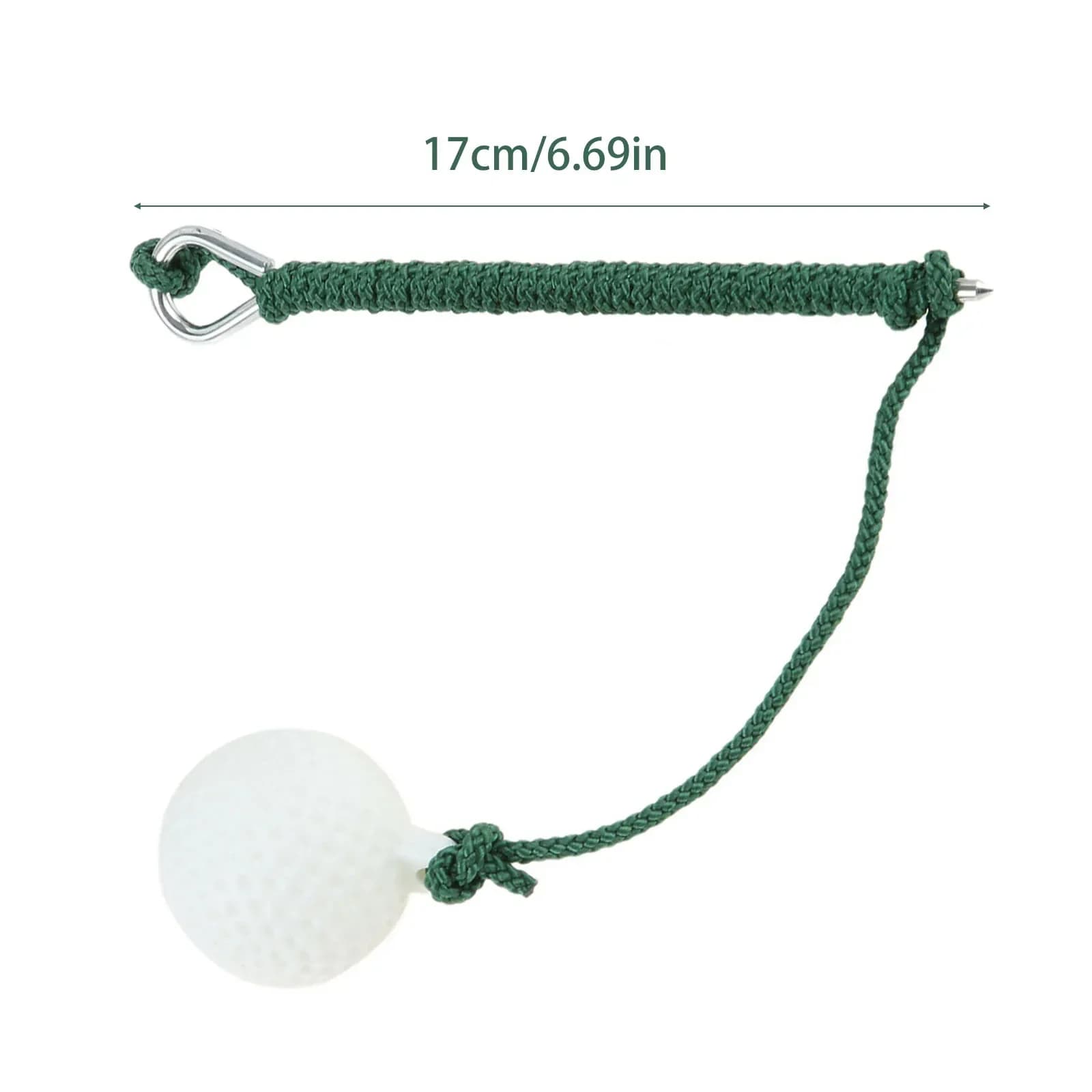 1 pezzo di corda palla da golf colpito colpo putting allenamento pratica aiutano la pratica dello sport dell'oscillazione, palla da golf su cavo per la pratica di guida