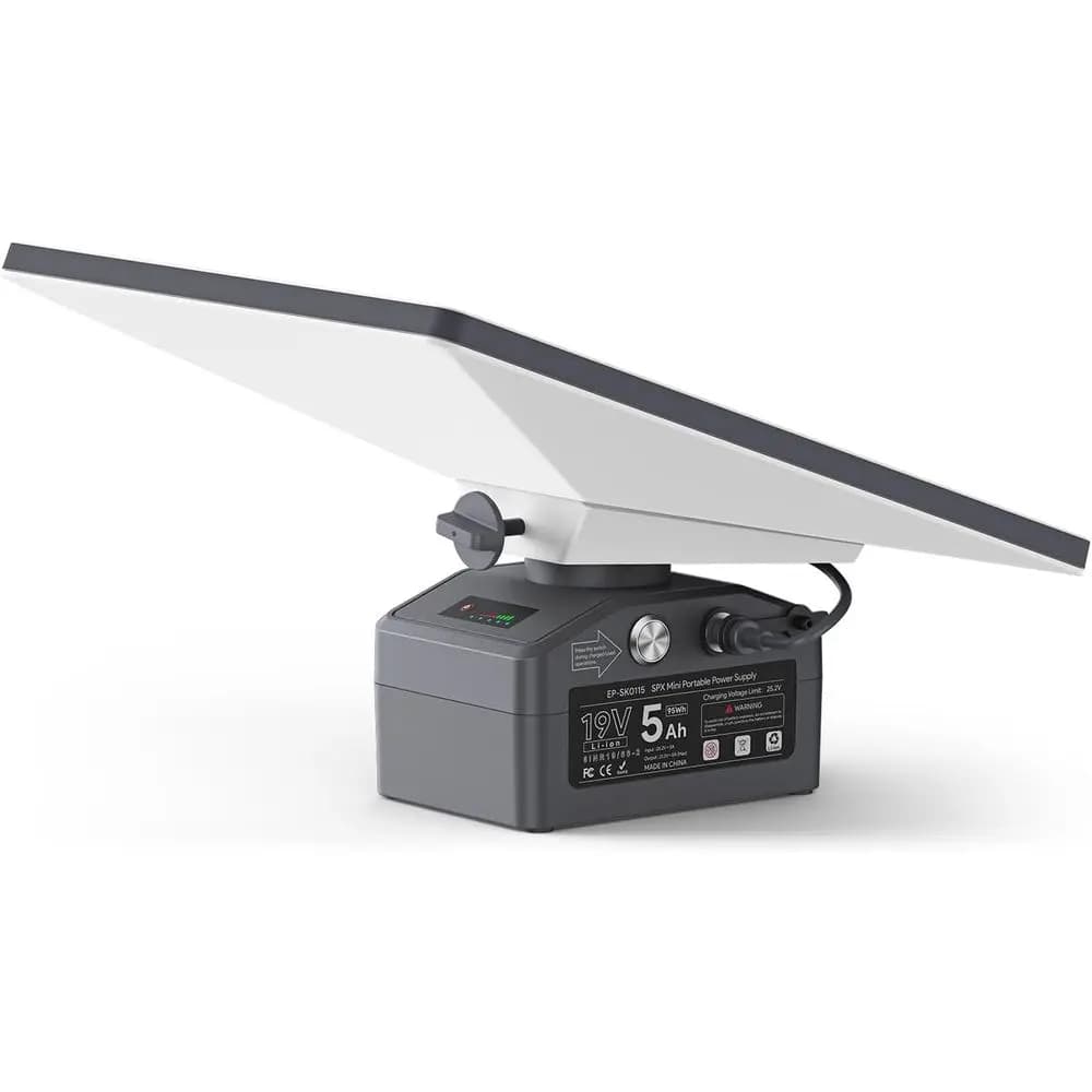 Alimentatore Portatile da 95Wh, Uscita 19V/5A, Impermeabile IP65, Caricabatterie 25.2V/3A, Compatibile con Dispositivo Satellitare Mini X