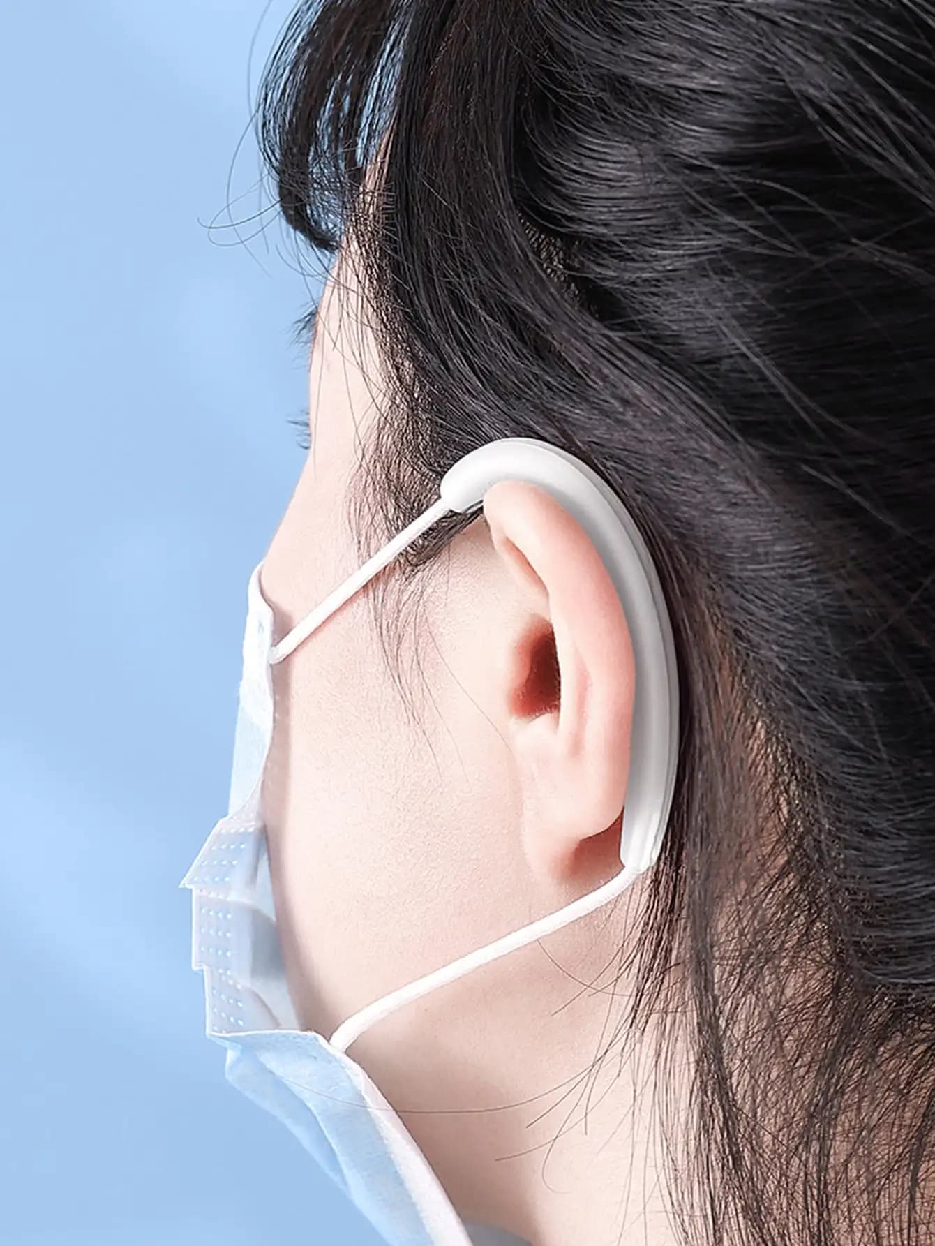 1 paio Masque Ear Grips Protector Anti Stringere Moda Maschera per il viso Ganci per le orecchie Paraorecchie antiscivolo regolabili Maschera Protezione per le orecchie