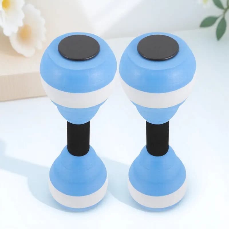 1Pair Eva Water Dumbbells Floating Pool Exercise Equipment Aquatic Fitness Weights for Swimming Pool Aerobics Water Workout