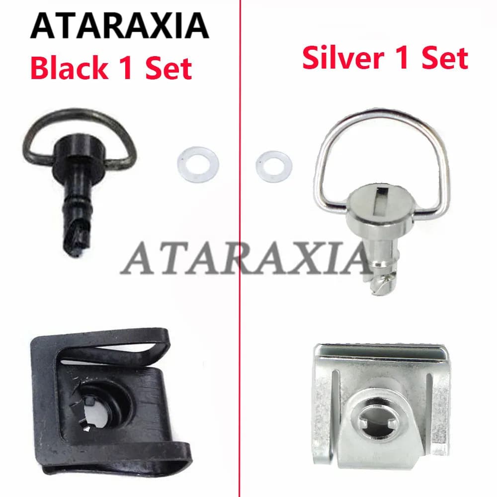 Viti di fissaggio per clip parafango per carenatura da corsa con anello a D a sgancio rapido per bici da moto cromate per Honda Kawasaki Yamaha Suzuki