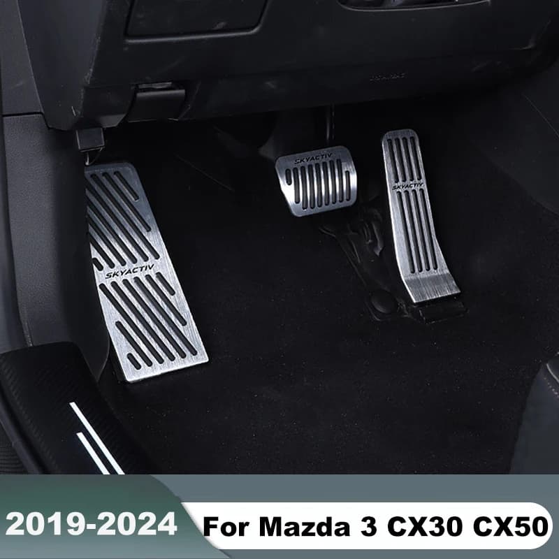 Auto poggiapiedi acceleratore pedale freno copertura per Mazda 3 BP CX30 CX50 CX60 MX30 MX-30 2019 2020 2021 2022 2023 2024 accessori