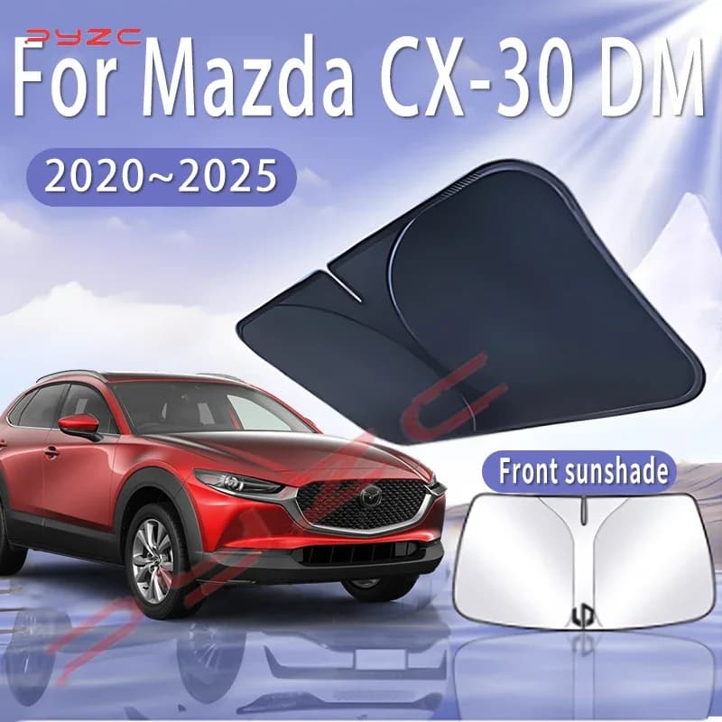 Parasole Pieghevole per Auto Mazda CX-30 DM 2020~2025 2022 2023, Protezione Termica per Parabrezza Anteriore, Accessori Auto Estivi