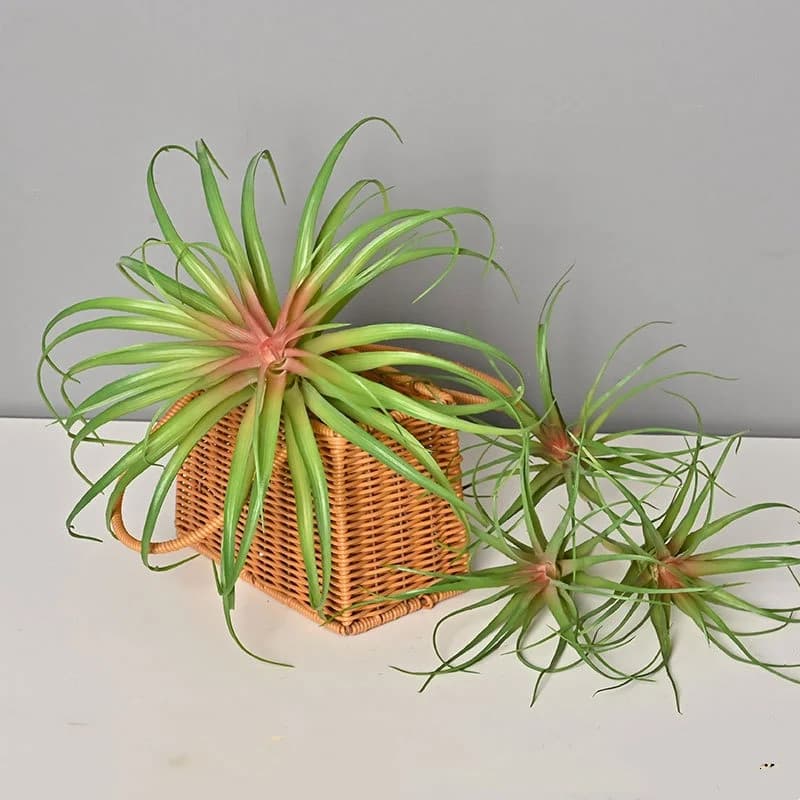 Pianta verde artificiale erba ad aria succulenta giardino in vaso in miniatura per decorazioni per la casa del soggiorno desktop esterno