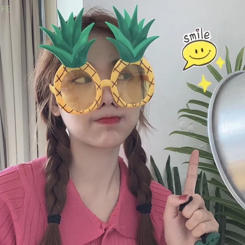 Occhiali Divertenti Serie Frutta Ananas, Accessori per Costumi, Decorazioni per Eventi e Carnevale