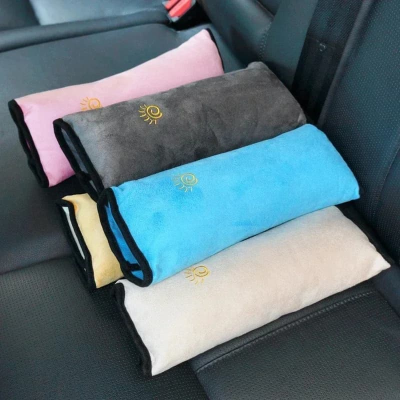 Universal Car Seat Belt Pillow Adjustable Plush Head Protector Baby Sleep Positioner Cushion Comfortable for Travel Support