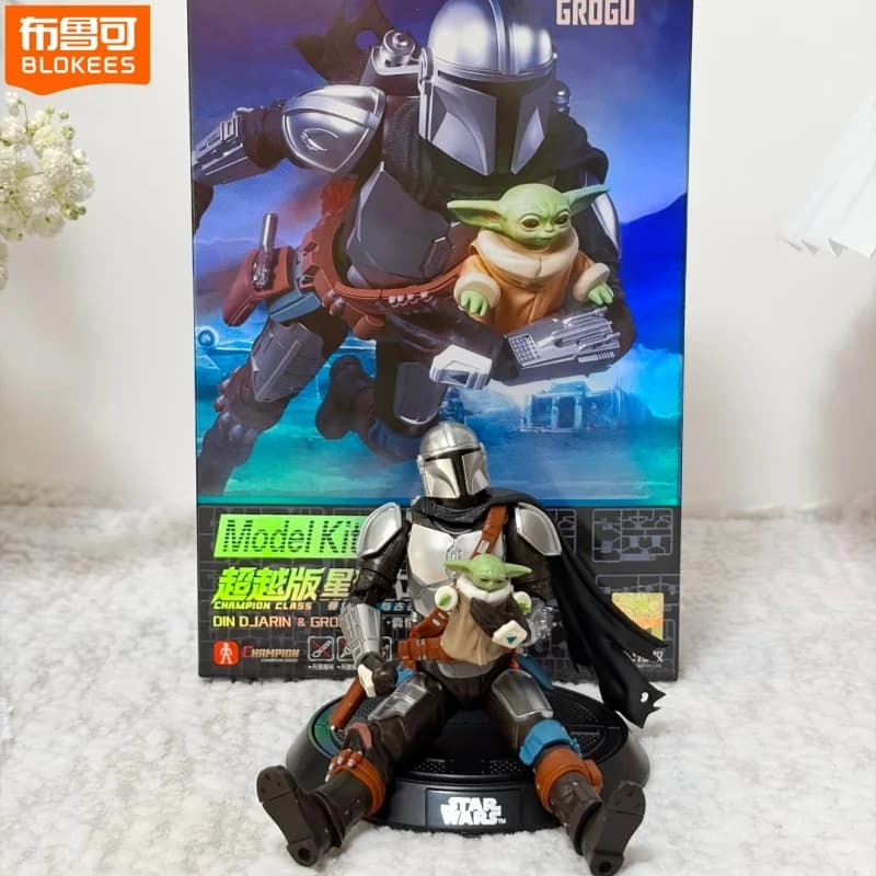 Nuovi Blokees Star Wars: Personaggi Mandalorian, Grogu, Din Djarin, Bo-Katan Kryze, Luke - Action Figure Assemblabili, Modellini Giocattolo da Collezione
