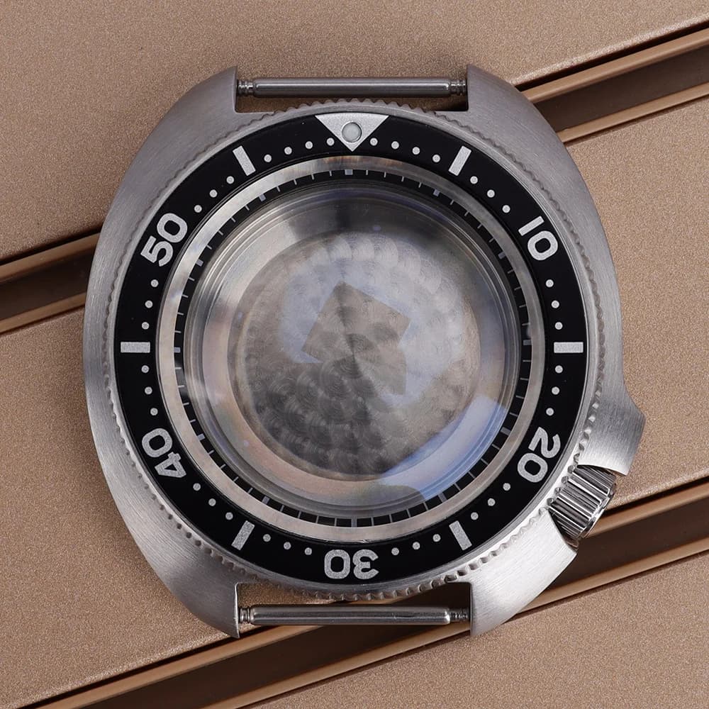 44mm Men's Watch Case For Mod SKX 6105 007 NH34 NH35 NH36 NH38 4R36 Movements Tuna mouth Mod Parts 28.5mm Dial With Chapter Ring