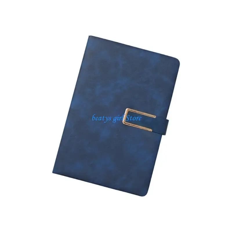 C7AB Hardcover Leather Journal 200 Pages Lined Ribbon Bookmarks Portable Notebook