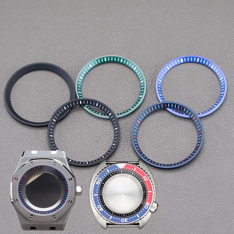 Orologi da 32,6 mm Anelli capitolo per Seiko SKX007 SKX009 SKX013 Giappone SKX 45mm Tartaruga di tonno e custodie 41mm Sostituisci le parti Vendita calda