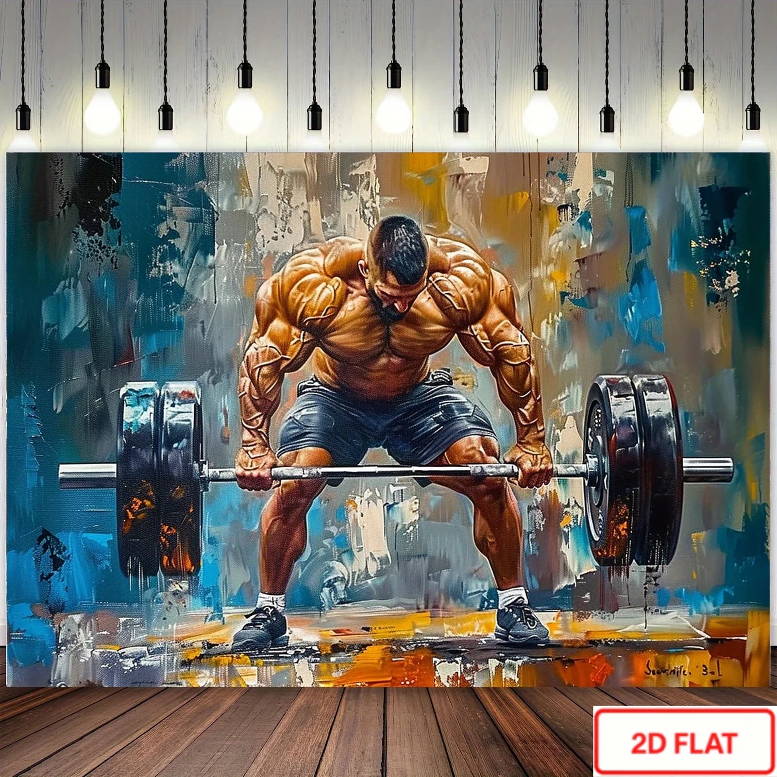 Gym Fitness Workout Sport Bodybuilding Art Tapestry Poster Canvas Decor Print