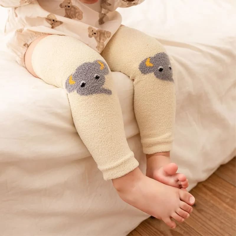 Calze Scaldamuscoli Non Costrittive per Neonati, Tubo Lungo Foderato in Pile, Ispessite per Protezione Ginocchia Invernale, per Bambini 0-3 Anni