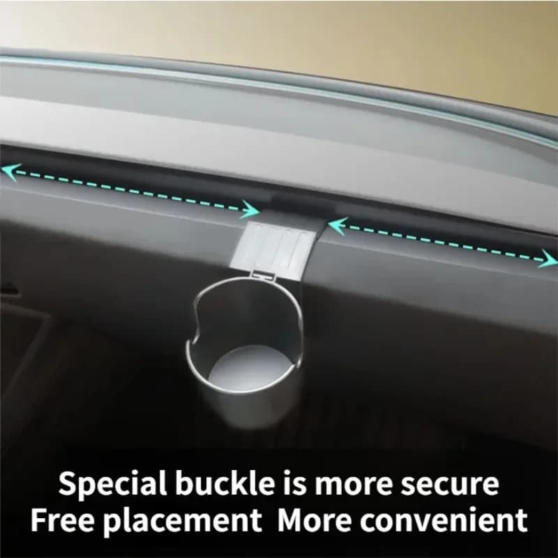 Portabicchieri da cruscotto per Tesla Model 3+/Model Y Juniper 2025, organizer portaoggetti sinistro per auto